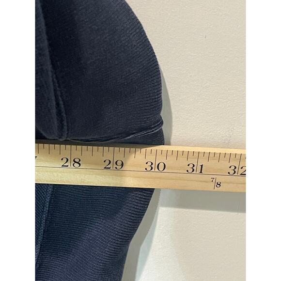 Vintage Polo Ralph Lauren Quarter Zip Pullover Sweater Men 3XB Navy Blue Cotton - Picture 6 of 6